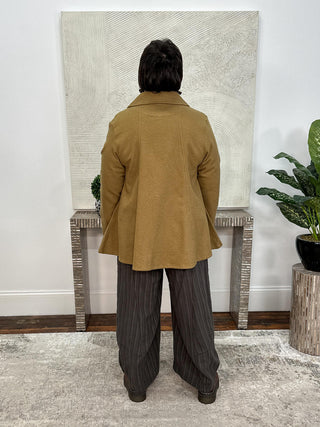 New Swing Blazer, Mustard Cotton Wool