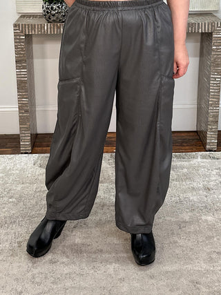 Welt Pocket Pant, Putty Grey Pleather