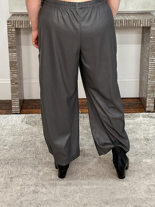 Welt Pocket Pant, Putty Grey Pleather