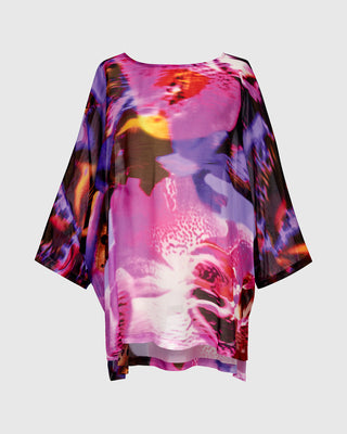 After Dark Georgette Boxy Top, Orchid