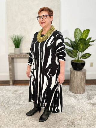 Eva Varro Dolman Sleeve Loose Long Dress, Salidad - Statement Boutique