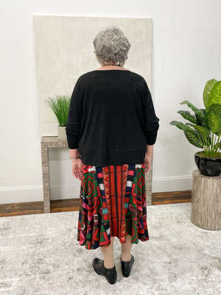 Eva Varro Boot 5 Panel Tier Skirt, Iggy - Statement Boutique