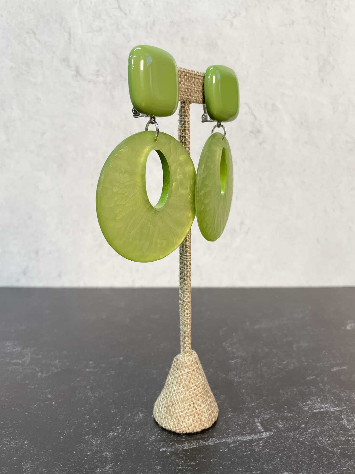 Francine Bramli Lyra Earrings, Green - Statement Boutique