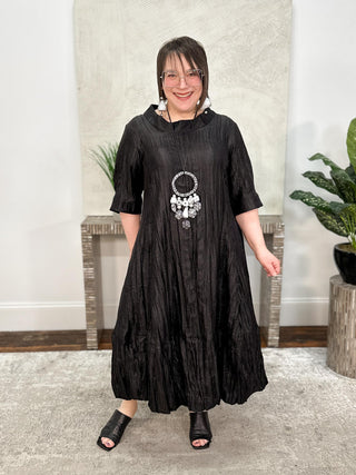 Gershon Bram Dallas Dress, Black - Statement Boutique