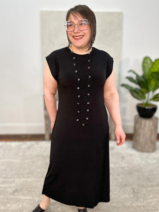 Gershon Bram Moon Dress, Black - Statement Boutique
