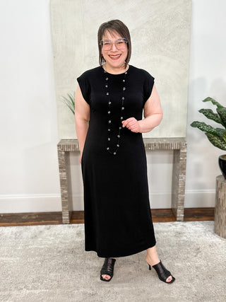 Gershon Bram Moon Dress, Black - Statement Boutique