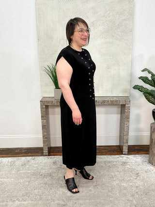 Gershon Bram Moon Dress, Black - Statement Boutique