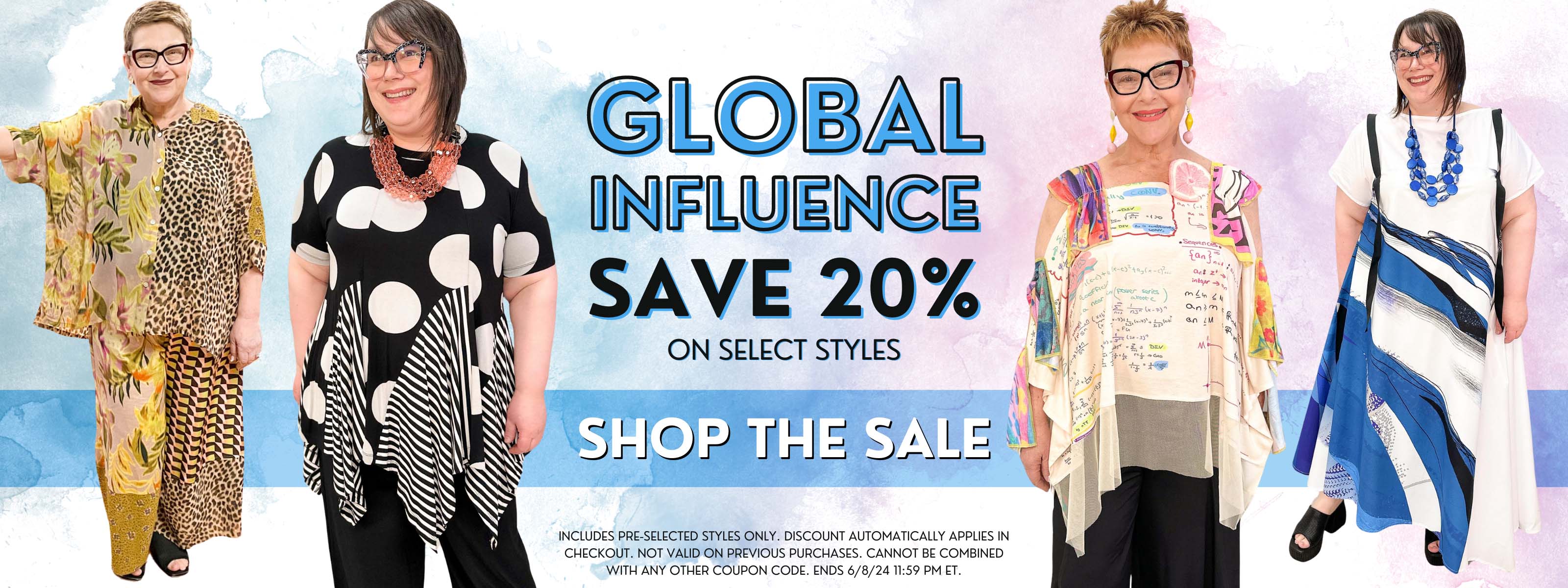 Global Influence Sale Save 20% Off Select Styles