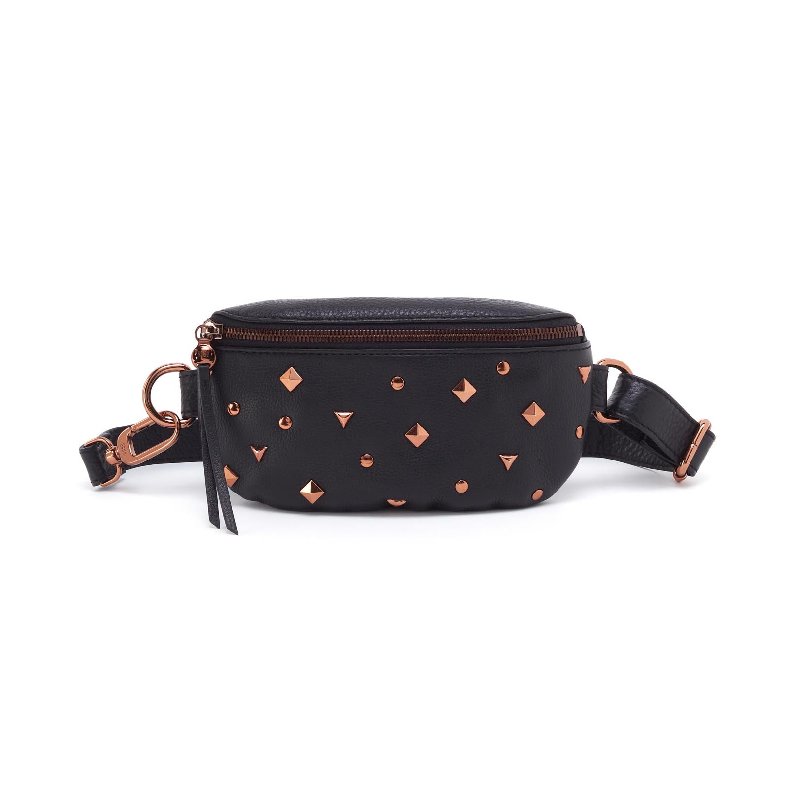 Hobo Fern Belt Bag, Black with Studs - Statement Boutique