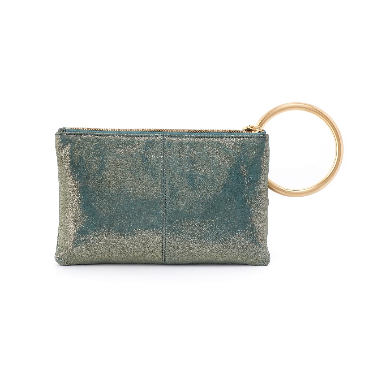 Hobo Sheila Hard Ring Clutch, Evergreen Shimmer - Statement Boutique
