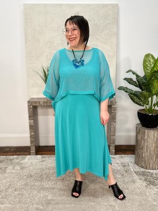 Poncho Dress, Jade