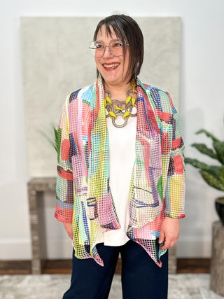 Shawl Collar Jacket, Multi