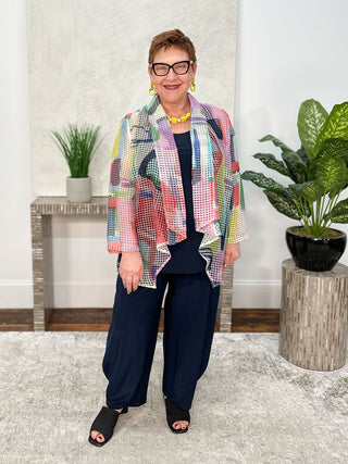 IC Collection Shawl Collar Jacket, Multi - Statement Boutique