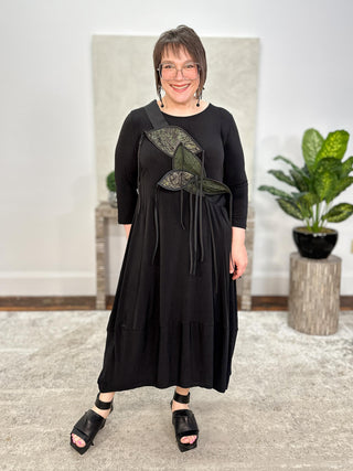 Belt/Scarf, Black/Green