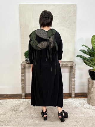 Cycas Waistcoat, Black/Green