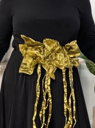 Roses Necklace/Belt, Gold
