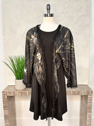 IPNG Paper Dolls Kimono Blouse, Black - Statement Boutique