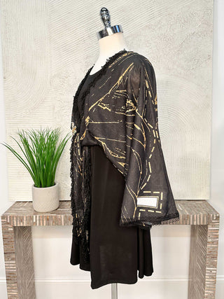 IPNG Paper Dolls Kimono Blouse, Black - Statement Boutique