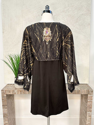 IPNG Paper Dolls Kimono Blouse, Black - Statement Boutique