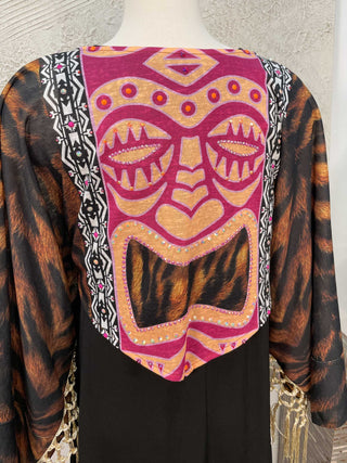 IPNG Primitive Punch Kimono Blouse, Tiger - Statement Boutique