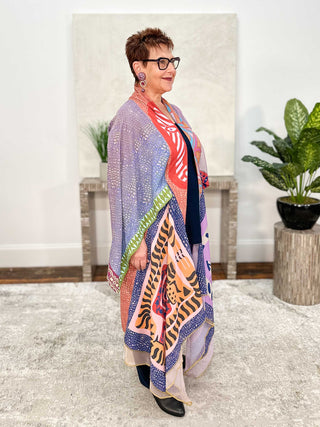 IPNG Primitive Punch Kimono Cardigan, Multi - Statement Boutique
