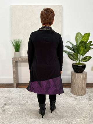 Igor Dobranic Devon Tunic, Black/Plum - Statement Boutique