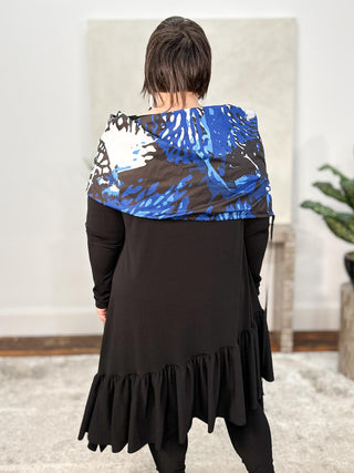 Igor Dobranic Anna Scarf Collar, Black Multi - Statement Boutique