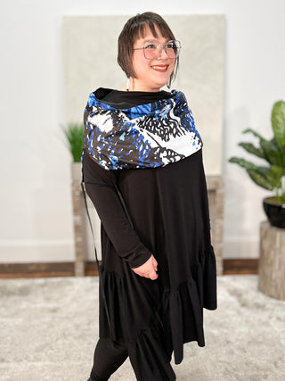 Igor Dobranic Anna Scarf Collar, Black Multi - Statement Boutique