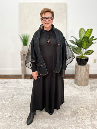Igor Dobranic Harlow Kimono, Black/Copper - Statement Boutique