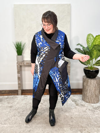 Igor Dobranic Odyssey Waistcoat, Black Multi - Statement Boutique