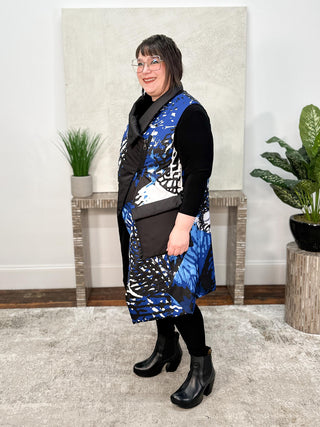 Igor Dobranic Odyssey Waistcoat, Black Multi - Statement Boutique