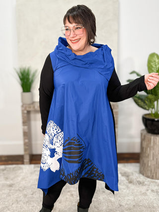 Orbit Top, Blue/Black Multi