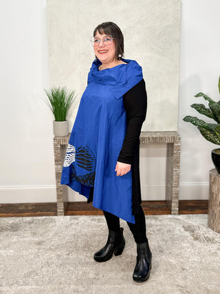 Igor Dobranic Orbit Top, Blue/Black Multi - Statement Boutique