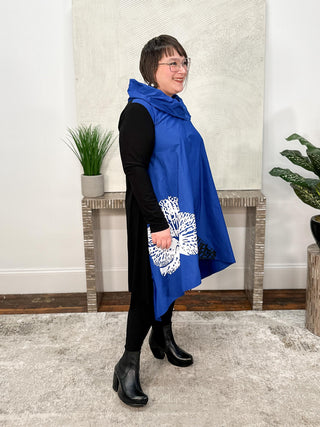 Igor Dobranic Orbit Top, Blue/Black Multi - Statement Boutique