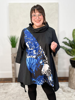 Saga Tunic, Black Multi