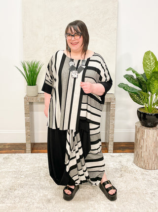 Igor Dobranic Stella Top, Black Stripe - Statement Boutique