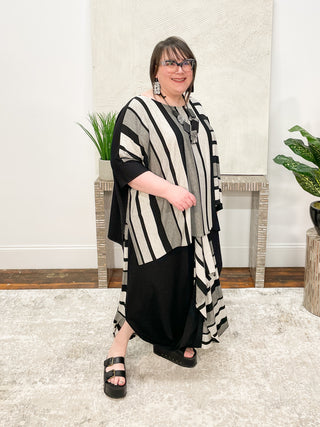 Igor Dobranic Stella Top, Black Stripe - Statement Boutique
