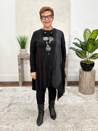 Igor Dobranic Rosario Tunic, Black - Statement Boutique