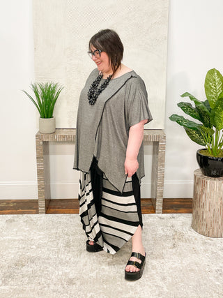 Igor Dobranic Elvira Dress/Skirt, Black Stripe - Statement Boutique