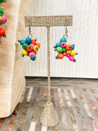 International Durus Jewelry Sets Round Beaded Necklace & Earrings Set, Turquoise Multi - Statement Boutique