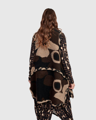 Alembika Piped Cozy Draped Vest, Floral - Statement Boutique