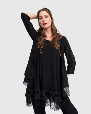 Alembika U.S. Thora Sleeveless Tunic Top, Black - Statement Boutique