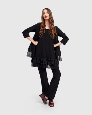 Alembika U.S. Thora Sleeveless Tunic Top, Black - Statement Boutique