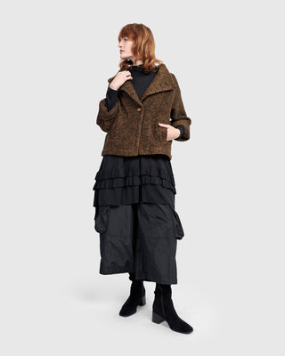 Urban Softie Ruffle Tunic, Black