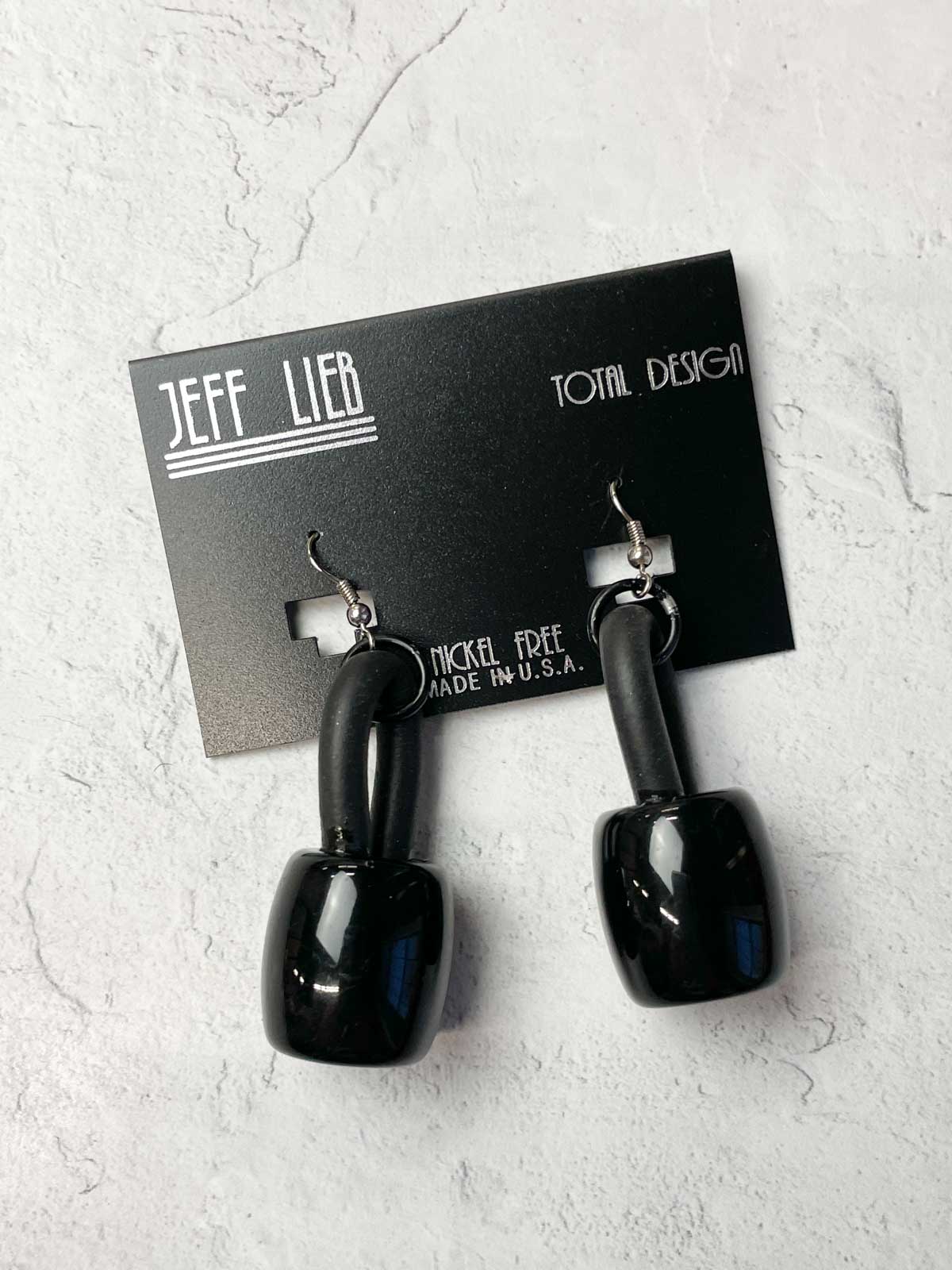 Jeff Lieb Total Design Jewelry Chunky Bead Drop Earrings, Black - Statement Boutique