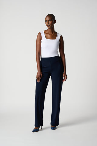 Joseph Ribkoff Classic Wide-Leg Pant, Midnight Blue - Statement Boutique