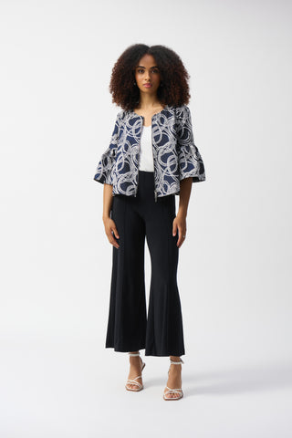 Joseph Ribkoff Silky Knit Pull-On Wide-Leg Pants, Black - Statement Boutique