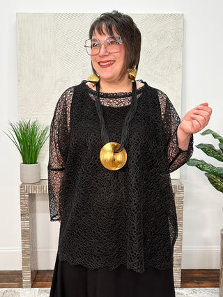 Lacey Tunic, Black