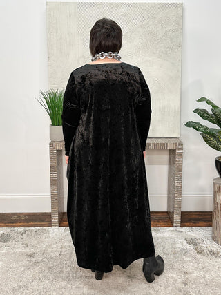Star Dress, Black Crush Velvet