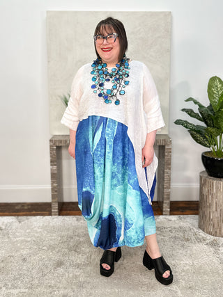 Kaziuki Asta Dress, Blue Zircone - Statement Boutique